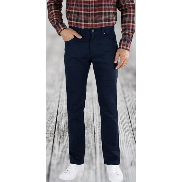 Jachs NY Straight Slim Fit Tech Pant Comfort Ultimate Stretch Navy NEW 38 X 32